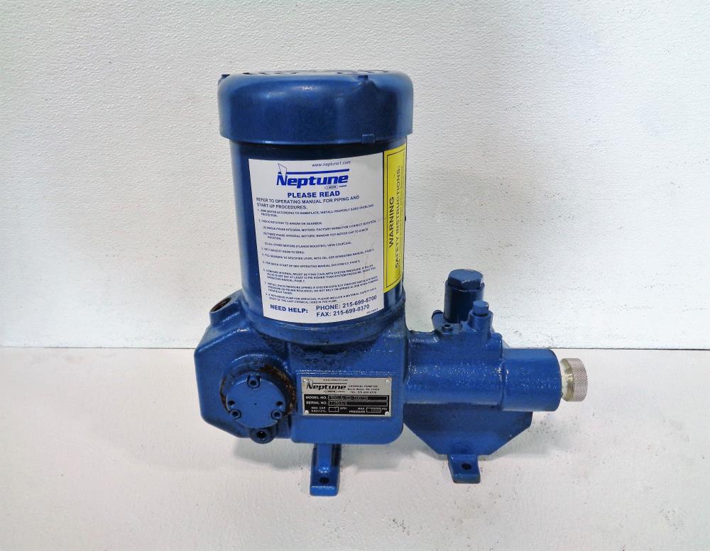 Neptune Metering Pump 500-A-N3-100728 with Leeson Motor 1/3 HP